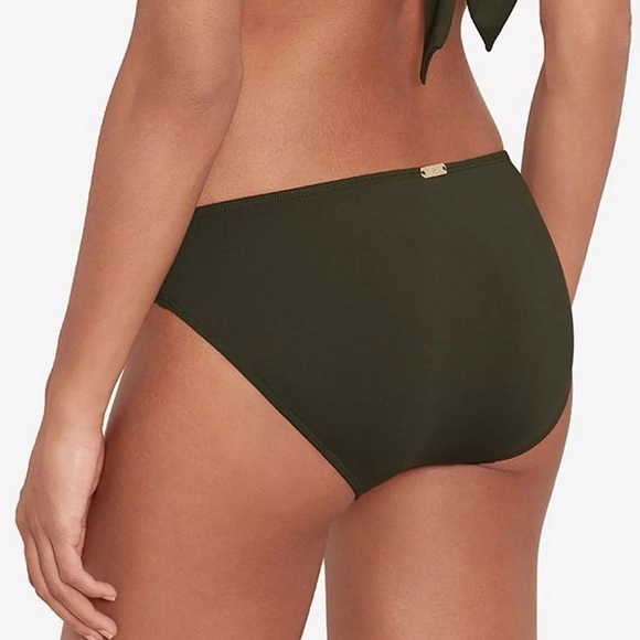 Lauren Ralph Lauren Beach Club Pull On Hipster Swim Bottom olive Women US 12 - Picture 4 of 8